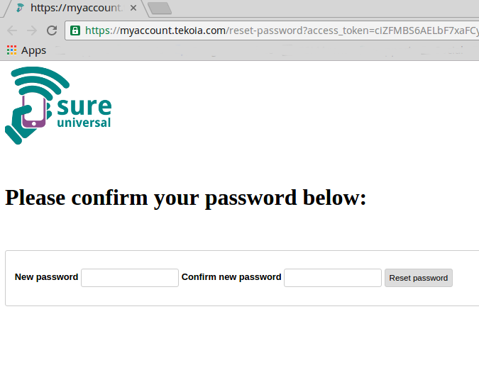 Set a New Password