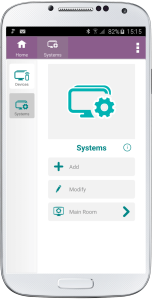 Modify a system in the universal remote