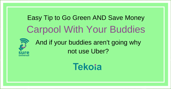 Green tip: Carpool with your buddies