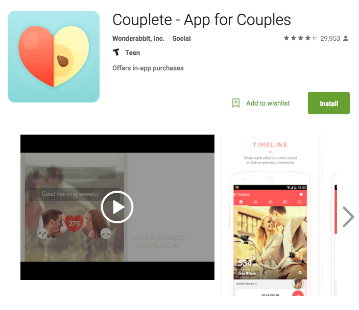 Couplete – App for Couples