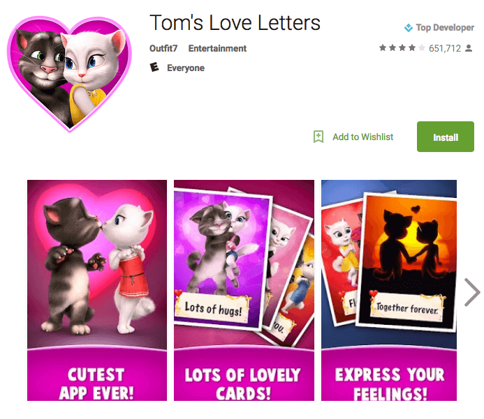 Tom's Love Letters