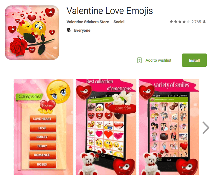Valentine Love Emojis