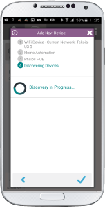 Philips Hue Remote App - Discovery in progress