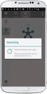 Philips Hue Remote App - searching Philips Hue Lights